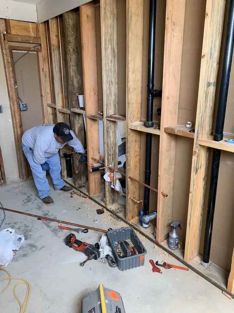 Commercial rough-in plumbing for Gas Line Repair in Culebra Park
